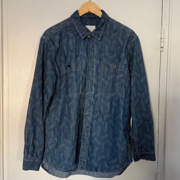 ISABEL MARANT BHELYN GEOMETRIC PRINT DEINIM SHIRT -- Mens S/ Womens M/L - Picture 6 of 10